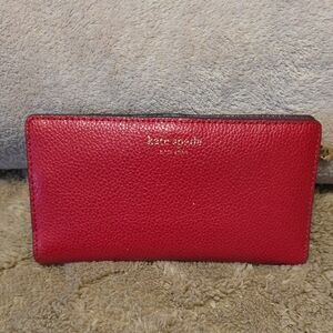 Kate Spade Cherry Red Leather Wallet